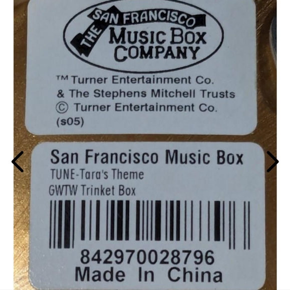 Scarlett Gone With The Wind Vintage San Francisco Music Box - Picture 5 of 5
